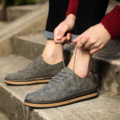 G27 - Giày oxford/Giày nam, kiểu dáng thời trang, thời trang, dễ kết hợp, phù hợp cho mùa hè, mẫu mới nhất