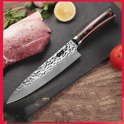 DAO BẾP GYUTO -DAO BẾP NHẬT THÉP DAMASCUS MÃ E3DT119