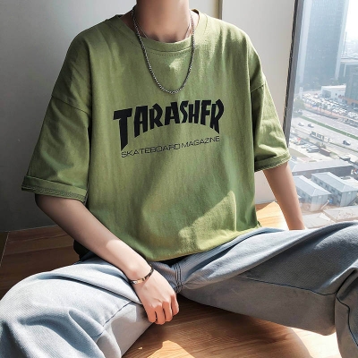 TA166 Áo T-shirt/Áo phông nam, tay lỡ, cộc tay, phong cách Hàn Quốc, kiểu dáng rộng rãi, cập nhật xu hướng thời trang