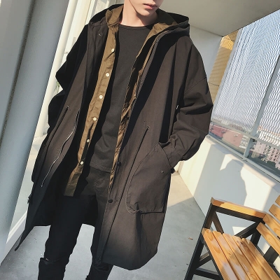 Áo khoác kaki mantle dáng dài hàn quốc unisex mã DT10