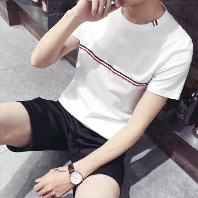 TA72 Áo T-shirt/Áo phông nam, cổ tròn, cộc tay, ôm sát, thời trang, phong cách Hàn Quốc, mẫu mới nhất